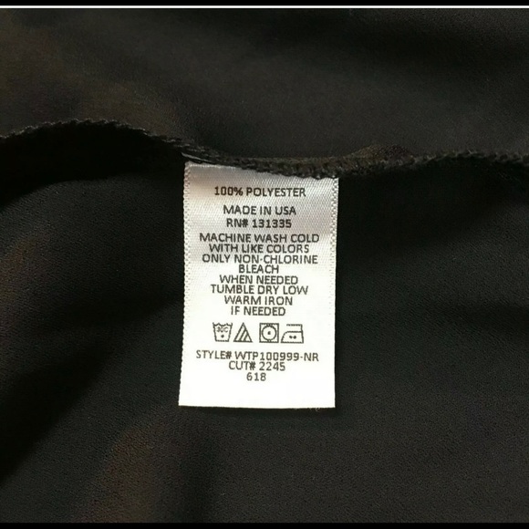 Socialite Flutter sleeve black blouse with tie front small - Picture 2 of 3